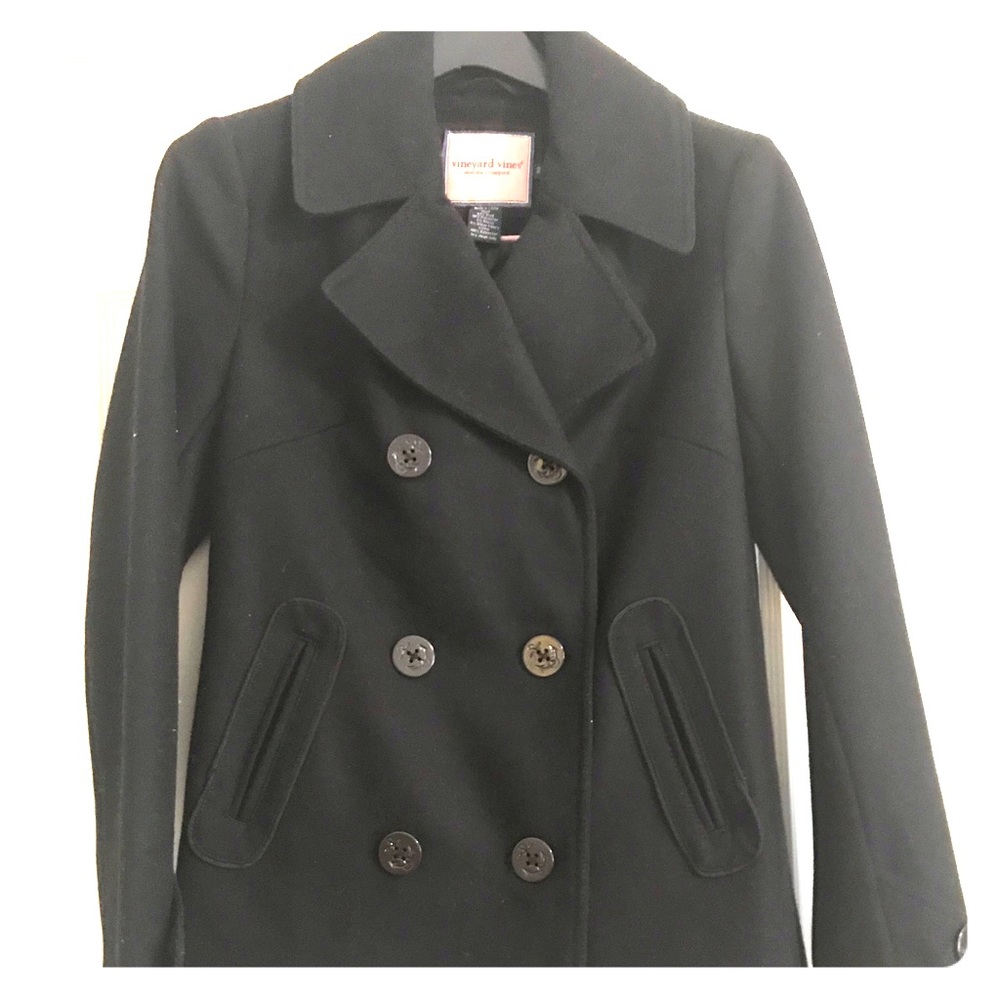 Vineyard Vines Peacoat- Black size 2